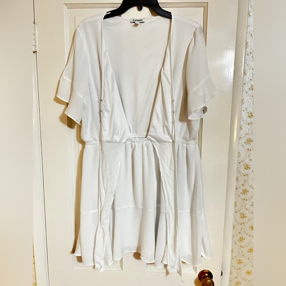 Express Tie Front Dress in XL - Picture 4 of 10